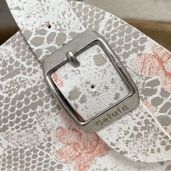 Betula By Birkenstock Floral Pink Brown Boston Clogs Size Ladies 7 Mens 5 - Picture 5 of 11